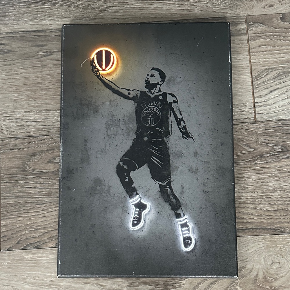 Basketball Player LED Stephen Curry Canvas Art